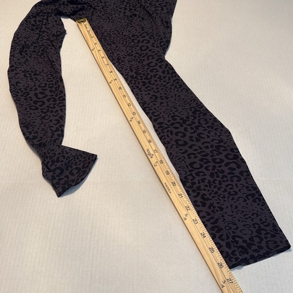 Soma Black Leopard Print Leggings Size M - Picture 5 of 9